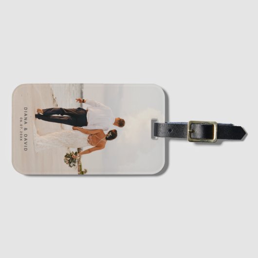 Benutzerdefiniertes Personalisiertes Foto Gepäckanhänger (Vorderseite (Horizontal))