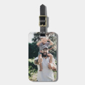 Benutzerdefiniertes Personalisiertes Foto Gepäckanhänger (Vorderseite vertikal)