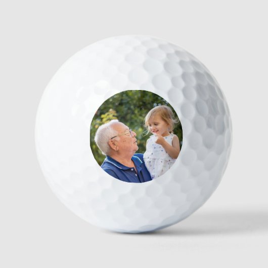 Benutzerdefiniertes personalisiertes Foto  Golfball (Vorderseite)