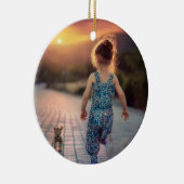 Benutzerdefiniertes Personalisiertes Foto Keramik Ornament (Rechts)