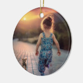 Benutzerdefiniertes Personalisiertes Foto Keramik Ornament (Links)