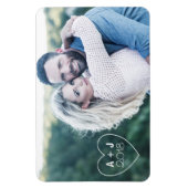 Benutzerdefiniertes Personalisiertes Foto Magnet (Vertikal)