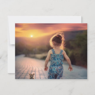 Benutzerdefiniertes personalisiertes Foto Mitteilungskarte