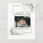 Benutzerdefiniertes personalisiertes Foto Mutterta Postkarte (Vorderseite)