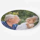 Benutzerdefiniertes Personalisiertes Foto Pappteller (Schrägansicht)