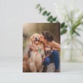 Benutzerdefiniertes Personalisiertes Foto Postkarte (Stehend Vorderseite)