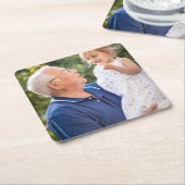 Benutzerdefiniertes Personalisiertes Foto Rechteckiger Pappuntersetzer (angewinkelt)