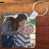 Benutzerdefiniertes Personalisiertes Foto Schlüsselanhänger (Rückseite)