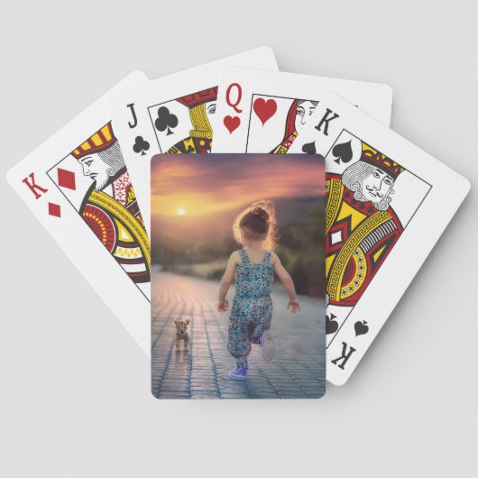 Benutzerdefiniertes Personalisiertes Foto Spielkarten (Rückseite)