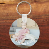 Benutzerdefiniertes Personalisiertes Foto und Name Schlüsselanhänger (Vorderseite)
