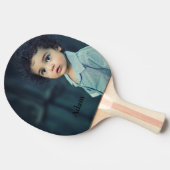 Benutzerdefiniertes Personalisiertes Foto und Text Tischtennis Schläger (Seitenansicht)
