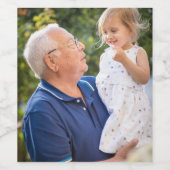 Benutzerdefiniertes Personalisiertes Foto Weinetikett (Einzelnes Label)