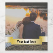 Benutzerdefiniertes Personalisiertes Foto Weinetikett (Einzelnes Label)