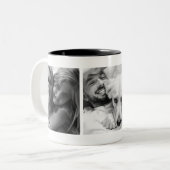 Benutzerdefiniertes Personalisiertes Foto Zweifarbige Tasse (Vorderseite Links)
