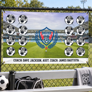 Benutzerdefiniertes personalisiertes Fußball-Manns Banner