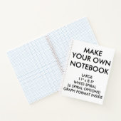 Benutzerdefiniertes Personalisiertes großes GRAPH- Notizbuch (Innenseite)