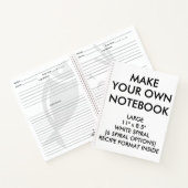 Benutzerdefiniertes Personalisiertes großes RECIPS Notizbuch (Innenseite)
