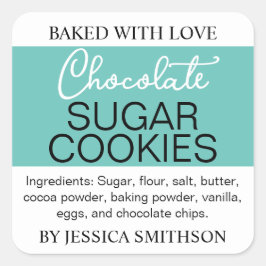 Benutzerdefiniertes Personalisiertes hausgemachtes Quadratischer Aufkleber