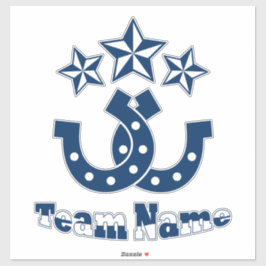 Benutzerdefiniertes Personalisiertes Hufeisen Aufkleber