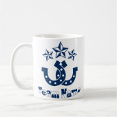 Benutzerdefiniertes Personalisiertes Hufeisen Kaffeetasse (Links)