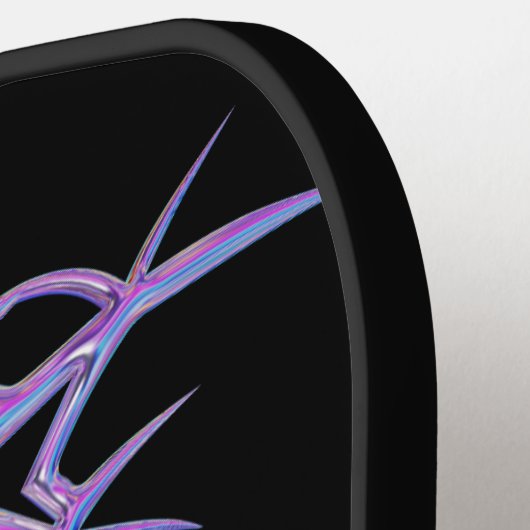 Benutzerdefiniertes Personalisiertes Lila Stammdes Pickleball Schläger (Linke Seite)