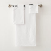 Benutzerdefiniertes personalisiertes Logo Badhandtuch Set (Insitu)