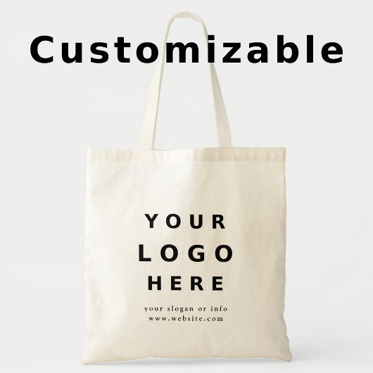 Benutzerdefiniertes personalisiertes Logo modernes Tragetasche