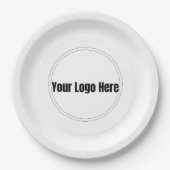 Benutzerdefiniertes personalisiertes Logo Pappteller (Vorderseite)