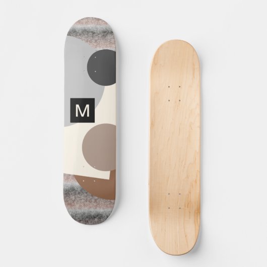 Benutzerdefiniertes Personalisiertes Muster Abstra Skateboard (Vorderseite)