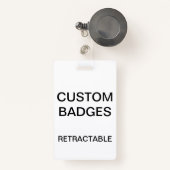 Benutzerdefiniertes Personalisiertes RETRACTABLE C Ausweis (Vorderseite mit Rechteck)