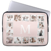 Benutzerdefiniertes Personalisiertes Rosa Laptopschutzhülle (Vorderseite)