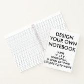 Benutzerdefiniertes Personalisiertes RULED-Noteboo Notizblock (Innenseite)