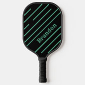 Benutzerdefiniertes Personalisiertes Schwarz mit A Pickleball Schläger (Vorderseite)