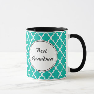 Benutzerdefiniertes personalisiertes tealblaues Vi Tasse