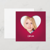 Benutzerdefiniertes Personalisiertes Valentine-Fot (Vorne/Hinten)