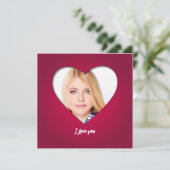 Benutzerdefiniertes Personalisiertes Valentine-Fot (Stehend Vorderseite)