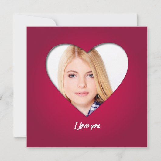 Benutzerdefiniertes Personalisiertes Valentine-Fot (Vorderseite)