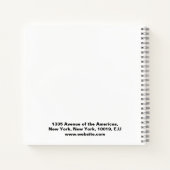 benutzerdefiniertes personalisiertes Vordergrundlo Notizblock (Rückseite)