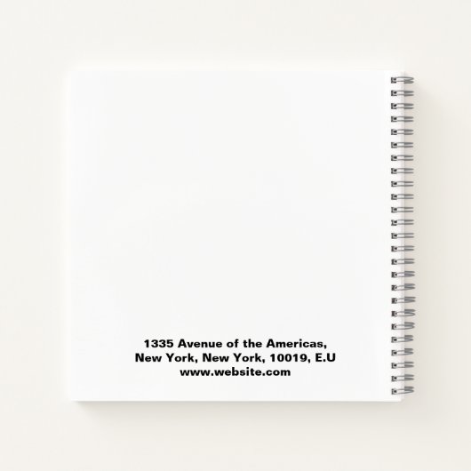 benutzerdefiniertes personalisiertes Vordergrundlo Notizblock (Rückseite)