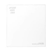 Benutzerdefiniertes Personalisiertes Wasserzeichen Notizblock (Vorderseite)