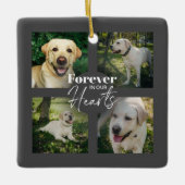 Benutzerdefiniertes Pet 5 - Collage Memorial Keepa Keramikornament (Vorderseite)