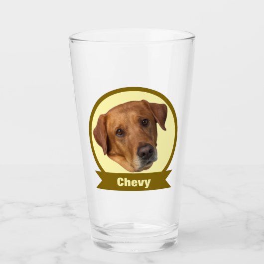 Benutzerdefiniertes Pet-Design Glas (Vorderseite)