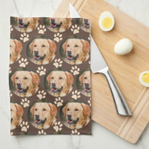 Benutzerdefiniertes Pet-Foto Muster Dog Brown