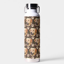 Benutzerdefiniertes Pet-Foto Muster Dog Brown Trinkflasche