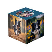 Benutzerdefiniertes Pet Lover Personalisierter Hun Würfel (Vorderseite Schrägansicht)