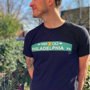 Benutzerdefiniertes Philly-Straßenschild-Shirt ~ P T-Shirt