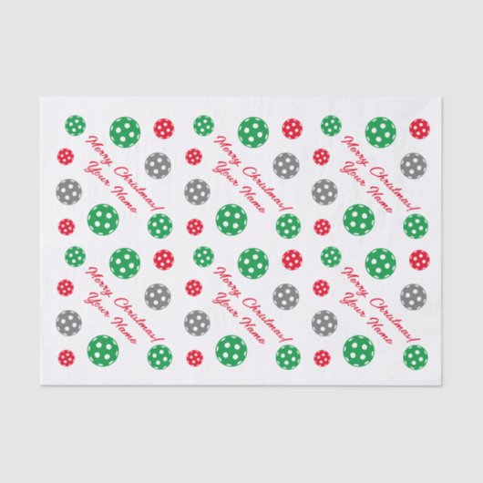 Benutzerdefiniertes Picklebal Weihnachtsgeschenk Seidenpapier (Vorderseite)