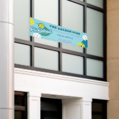Benutzerdefiniertes Pickleball-Turnier | Retro Clu Banner (Äußeres Gebäude)
