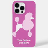 Benutzerdefiniertes Pink-Poodle Case-Mate iPhone Hülle (Rückseite)