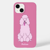 Benutzerdefiniertes Pink-Poodle Case-Mate iPhone Hülle (Rückseite)